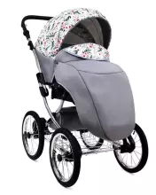 Babylux Margaret Exclusive Art.286176 Bouguests Peony Детская классическая коляска 3 в 1