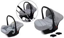 Babylux Margaret Exclusive Art.286180 Magic Grey Детская классическая коляска 3 в 1