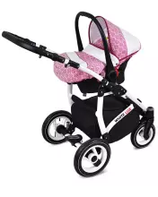 Babylux White Lux  Art.286335 Grey Marble Universal 3-in-1 stroller