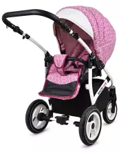 Babylux White Lux  Art.286335 Grey Marble Universal 3-in-1 stroller