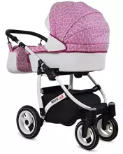 Babylux White Lux  Art.286336 Sweet Pink  Универсальная коляска 3 в 1