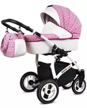 Babylux White Lux  Art.286336 Sweet Pink  Универсальная коляска 3 в 1