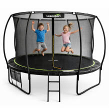 LEAN Garden Trampoline with Inner Net Black and Green 427CM 14FT