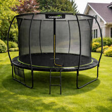 LEAN Garden Trampoline with Inner Net Black and Green 487CM 16FT