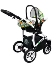 Babylux Tropical Art.286424 Gold and Black Universal 3-in-1 stroller