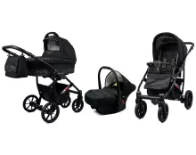Babylux Largo Art.286476 Black Purple Универсальная коляска 3 в 1