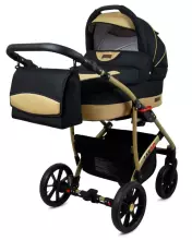 Babylux Largo Art.286477 Black Red Universal 3-in-1 stroller