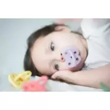 Hevea Natural Rubber Pacifier  Art.211721 Space Black Anatomiskā/ortopēdiskā lateksa māneklītis 3-36 mēn.