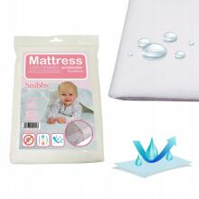 Snibbs Waterproof Sheet  Art.286629 White  Ūdensnecaurlaidīgs  palags ar gumiju,70x100см