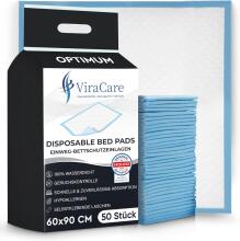 ViraCare Disposable Bed Pads  Art.286669 Пеленки одноразовые впитывающие с липучкой для фиксации 50 шт. 60x90см
