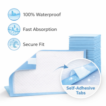 ViraCare Disposable Bed Pads  Art.286669 Пеленки одноразовые впитывающие с липучкой для фиксации 50 шт. 60x90см