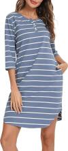 Italian Fashion Night Dress Art.286681 Wine Red  Naktskrekliņs grūtniecēm / barošanai