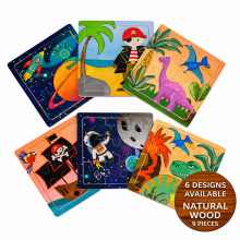 Happy Toys Mini Wooden Puzzle  Art.8101 Wooden mini Puzzle,9 psc