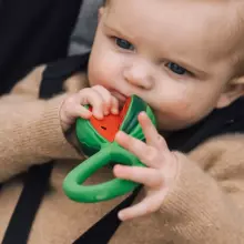Oil Carol Teether Rattle Art.286826 Watermelon Teether (natural rubber)