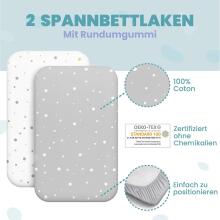 Fitted Sheet Art.286828 Fitted sheet for cradle 50x83cm
