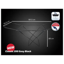 Veļas žāvētājs Classic 200 Easy Black 