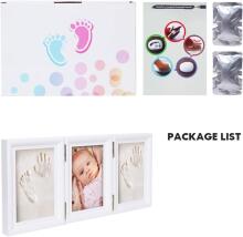 BabyIn Picture Frame Imprint Set Art.287123 Hand and Foot print Trīsdaļīgs Ramītis