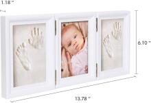BabyIn Picture Frame Imprint Set Art.287123 Hand and Foot print Trīsdaļīgs Ramītis