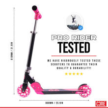 Core Foldy Kids Scooter Art.CRE-FLD-KS-BP Pink Two-wheeled scooter