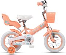 Glerc Kids Bike Wheels Collas 12'  Art.287138 Peach  Bērnu divritenis (velosipēds) ar palīgriteņiem