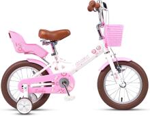 Glerc Kids Bike Wheels Collas 14'  Art.287152 White Детский двухколесный велосипед с дополнительными колёсиками