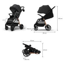 KINDERKRAFT Stroller GRANDE 2 midnight black
