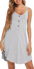 Aseniza Maternity Nightdress Art.287251 Gray  Maternity/Nursing Nightgown