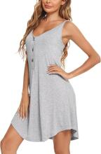 Aseniza Maternity Nightdress Art.287251 Gray  Maternity/Nursing Nightgown