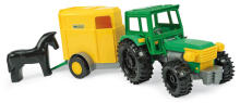 WADER 35022 Tractor Farmer with Trailer in a Box