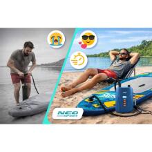 Электрический насос для надувного матраса SUP + 6 адаптеров 12В Neo-Sport NS-713