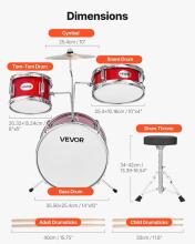 Kidsworld Musical Instrument Drum Kit Art.287557 Komplekts- mūzikālās bungas