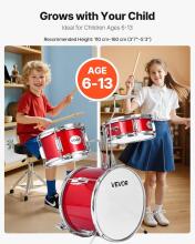 Kidsworld Musical Instrument Drum Kit Art.287557 Komplekts- mūzikālās bungas