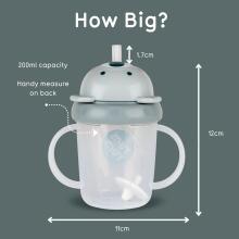 Tum Tum Baby Cup Art.287559 Grey Koala  Детский поильник с cоломинкой с 6+ мес,200 мл