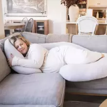 La Bebe™ Maternity Pillow Cotton Sì -Duo Art. 5-170 Wild Life. Многофункциональная подушка/подкова для беременных  с наполнителем memory foam