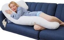 La Bebe™ Flopsy Pillow  Art. 5-171 Wild Life. Cotton Nursing Maternity grūtnieču pakaviņš spilvens ar pārvalku [2 pārvalki], sintepona pildīšana,180 см