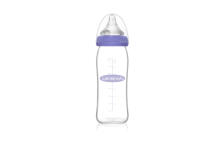 Lansinoh GLASS Feeding Bottle with NaturalWave® Teat  Art.77250 stikla barošanas pudele 240 ml + dabīgā/vilnīša nipelis