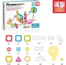 PICASSO TILES Magnetic constructor Marble Run 45 pcs., PTMG45