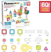 PICASSO TILES Magnetic constructor Marble Run 60 pcs., PTMG60