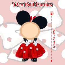 Kidsworld Doll Cloth Minnie Art.287806 Apģērbu komplekts lellēm, 17 cm augstuma