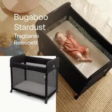 Bugaboo Stardust 2-in-1 Art.287808 Midnight Black Bērnu ceļojuma gultiņa
