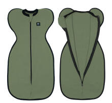 La Bebe™ NO Swaddle Up S Art.224713 Green Kokvilnas guļammaiss-autiņš S izm.