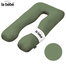 La Bebe™ Cushy Maternity Pillow Art.91911 Green 155x80cm