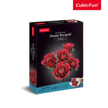 CUBICFUN 3D puzle ziedu pušķis - rozes