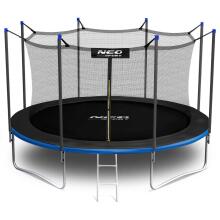 15ft/465см Садовый Трамплин с Сеткой Безопасности и Лестницей Neo-Sport