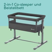 La Bebe™ Zina Co-Sleeper 2 in 1 Art.288056 Mineral Graphite  Bērnu gultiņa 2 in 1