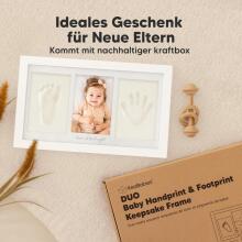 Baby Handprint and Footprint Maker Set Art for Baby Art.288058 White Рамочка тройная деревянная
