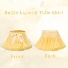 Bebe Basic Tu-Tu Luxury Skirt Yellow Art.288186 A super fluffy skirt for a little princess