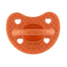 Chicco Silicone Physio Soft Art.288262 Mix Color  Соска безопасная для сна,силиконовая, литая, 0 м+,2 шт