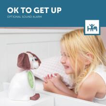 Zazu Kids Davy Dog Sleeptrainer Art.288269 Pink Sleep Trainer with Davy's Night Light