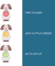 Zazu Kids Davy Dog Sleeptrainer Art.288270 Green Sleep Trainer with Davy's Night Light